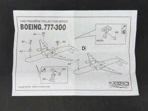 1:400 Scale Dragon Wings 55024 Die-Cast Boeing B777-300 Airliner N5014K