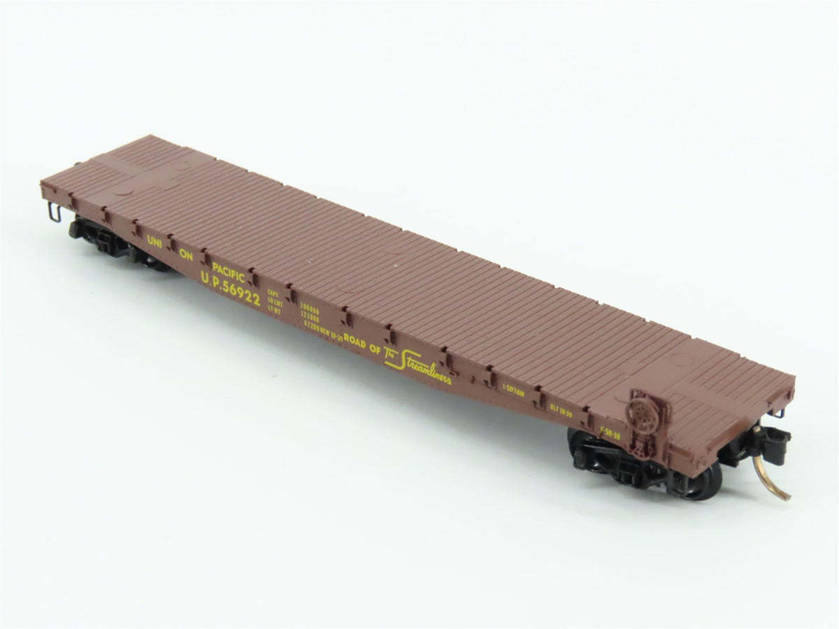 N Scale Micro-Trains MTL 45050 UP Union Pacific Streamliners 50&#39; Flat Car #56922