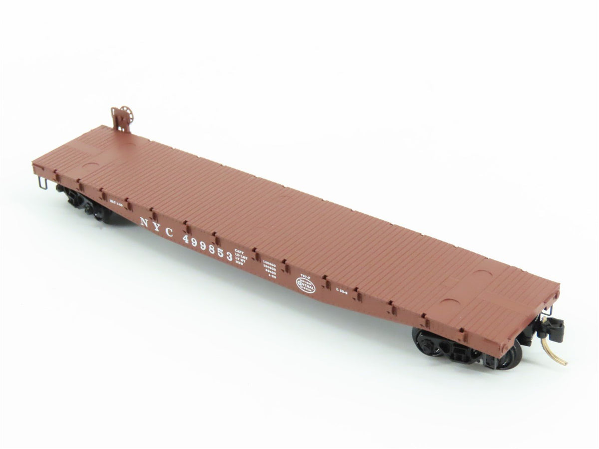 N Scale Micro-Trains MTL 45040 NYC New York Central System 50&#39; Flat Car #499853