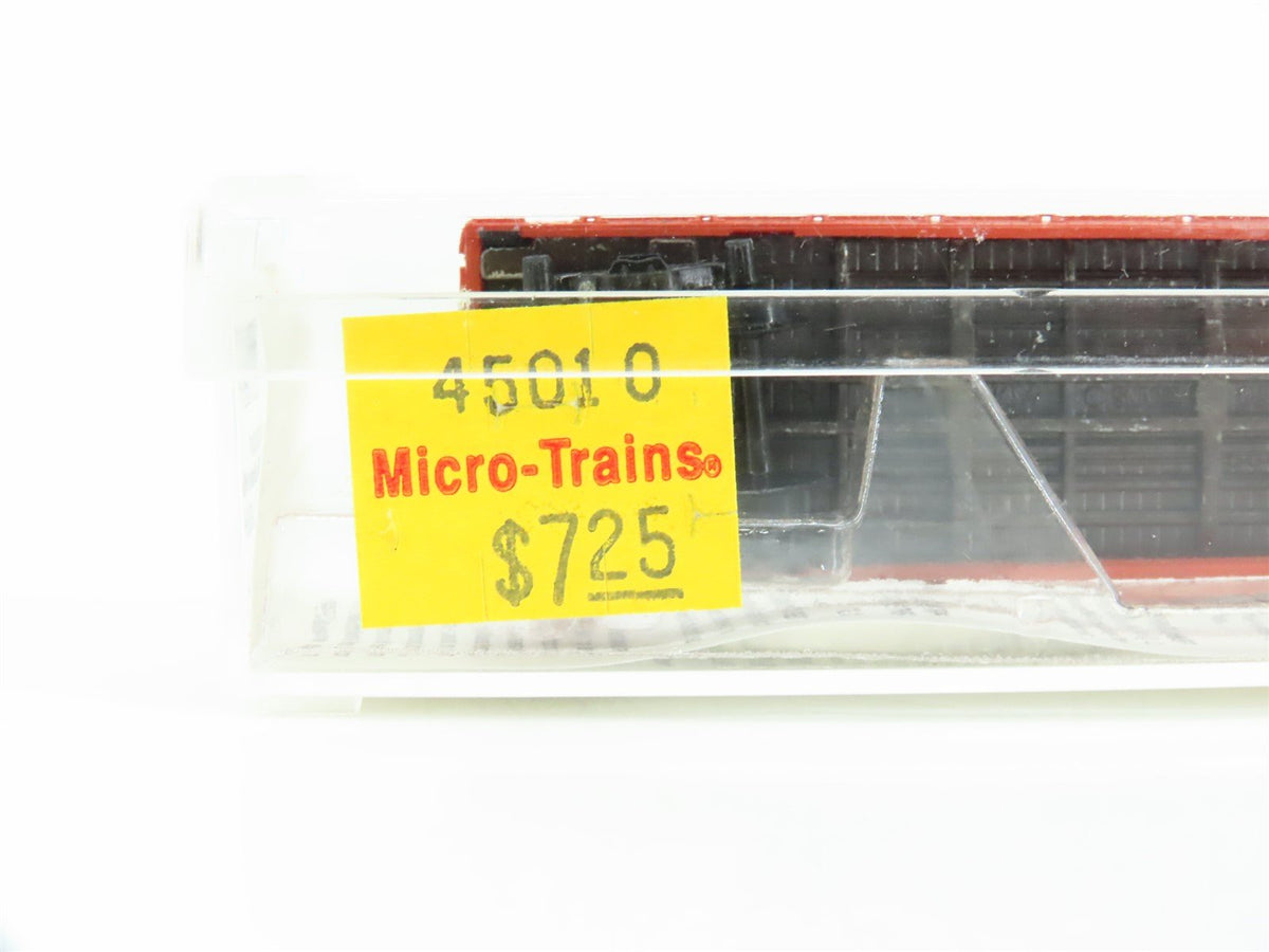 N Scale Micro-Trains MTL 45010 ICG Illinois Central Gulf 50&#39; Flat Car #60615