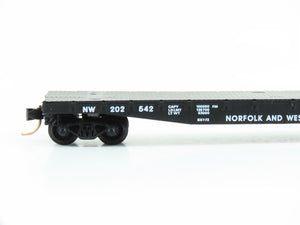 N Scale Micro-Trains MTL 45020 NW Norfolk & Western 50' Flat Car #202542