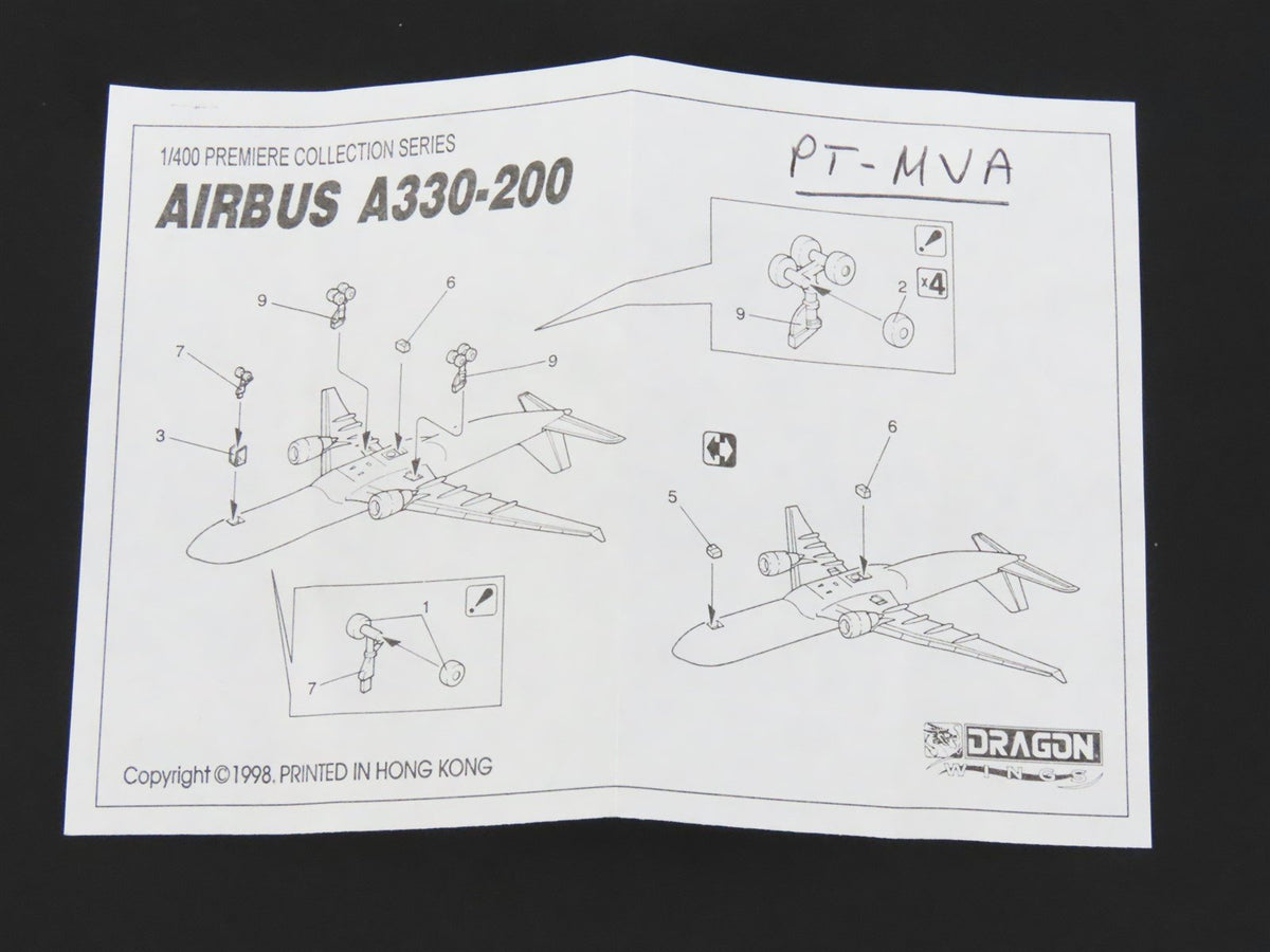 1:400 Dragon Wings 55141 Die-Cast TAM Airlines Airbus A330-232 Airliner PT-MVA