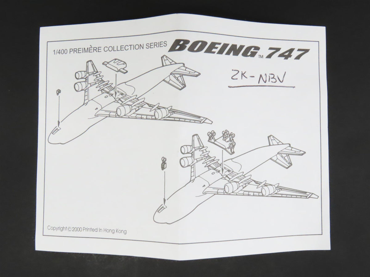 1:400 Dragon Wings 55131 DieCast Air New Zealand Boeing 747-419 Airliner ZK-NBV