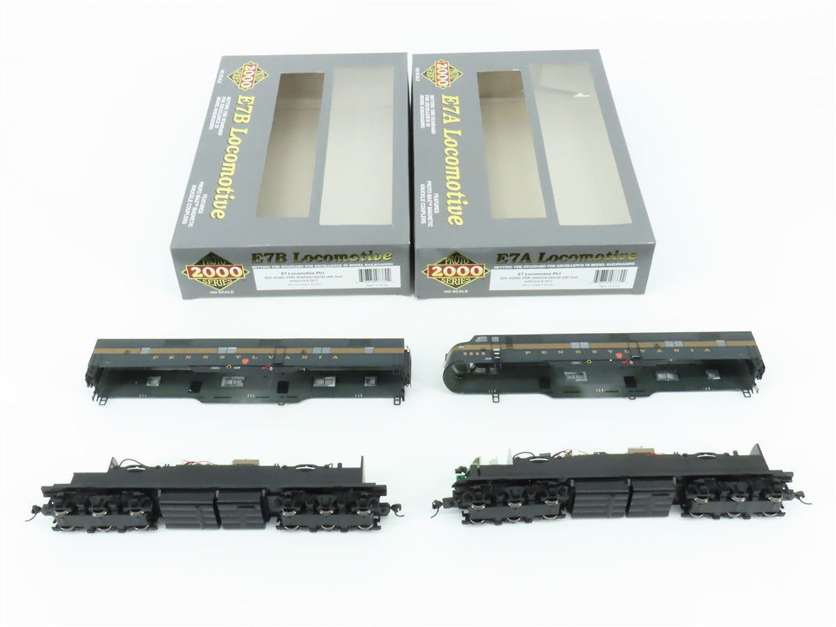 HO Proto 2000 920-40985 PRR Pennsylvania EMD E7A/B Ph 1 Diesel Set w/DCC &amp; Sound