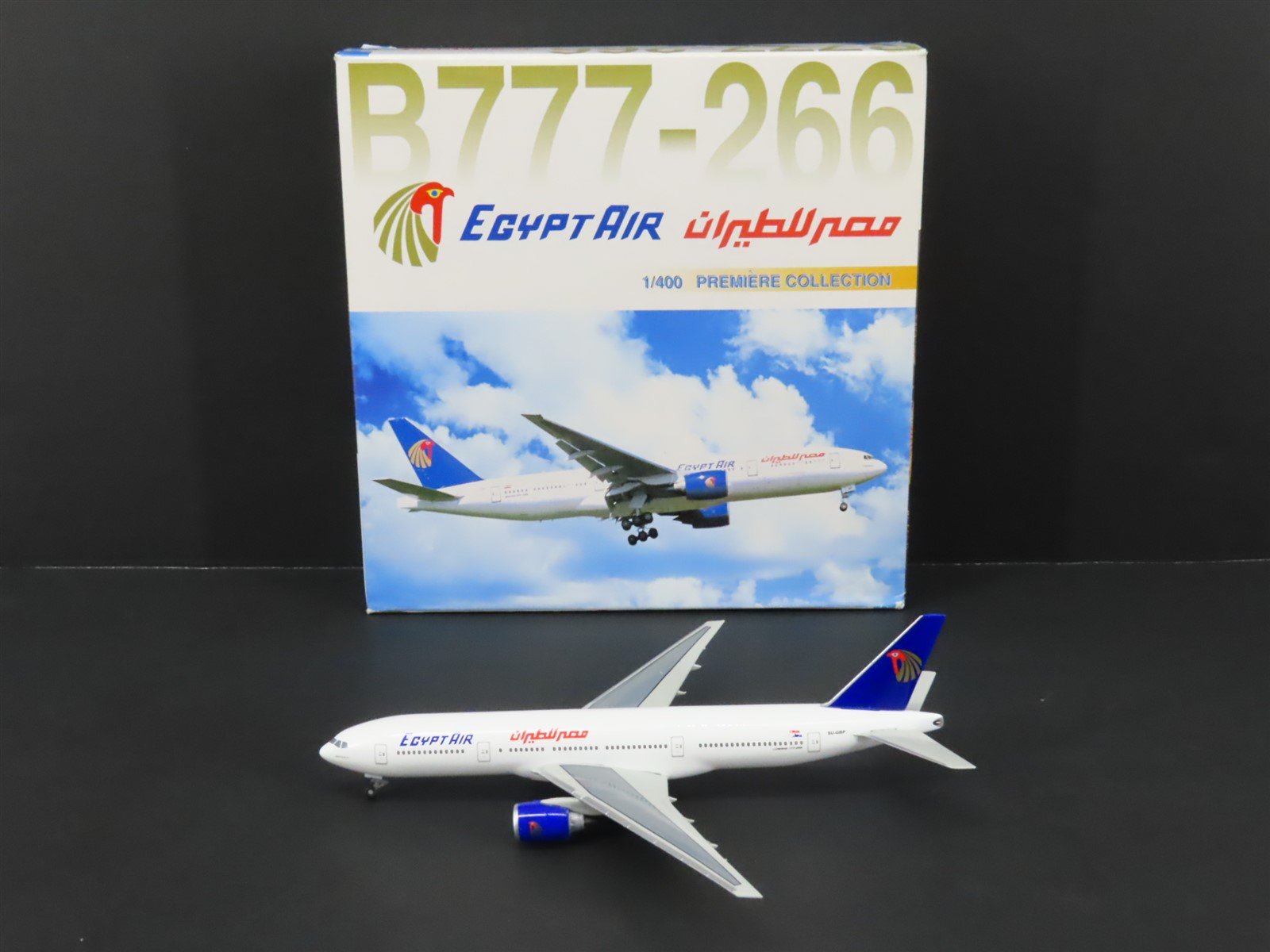 1:400 Dragon Wings 55067 Die-Cast Egypt Air Boeing 777-266 Airliner SU-GBP