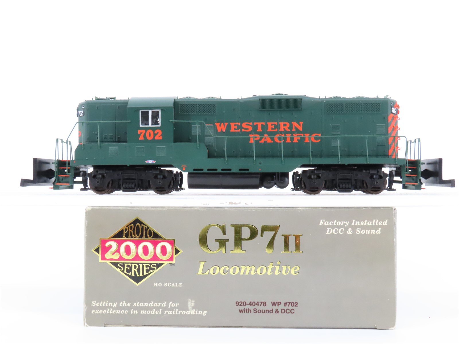 HO Proto 2000 920-40478 WP Western Pacific GP7 Ph. 2 Diesel #702 w/ DCC & Sound