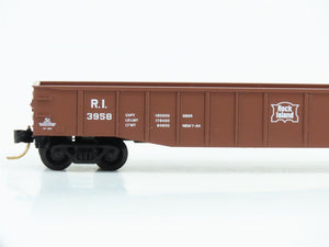 N Scale Micro-Trains MTL 105510 RI Rock Island Railroad 50' Open Gondola #3958