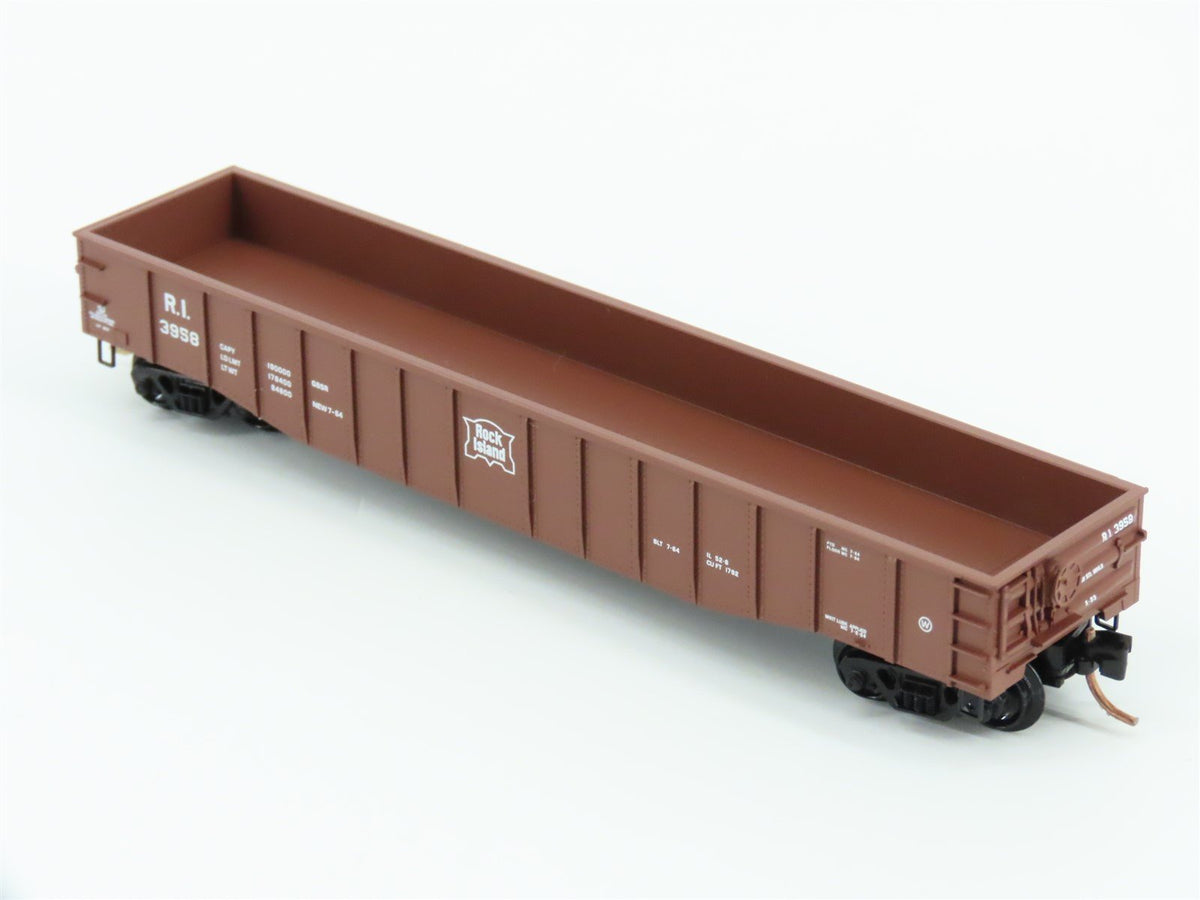 N Scale Micro-Trains MTL 105510 RI Rock Island Railroad 50&#39; Open Gondola #3958