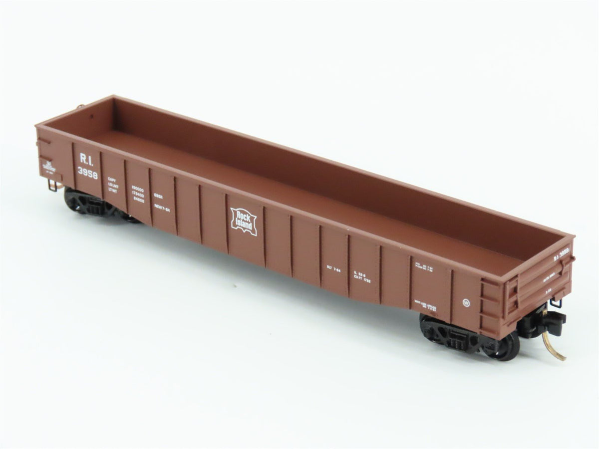 N Scale Micro-Trains MTL 105510 RI Rock Island Railroad 50&#39; Open Gondola #3958