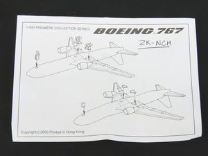 1:400 Dragon Wings 55033 Die-Cast Air New Zealand Boeing 767-319 Airliner ZK-NCH