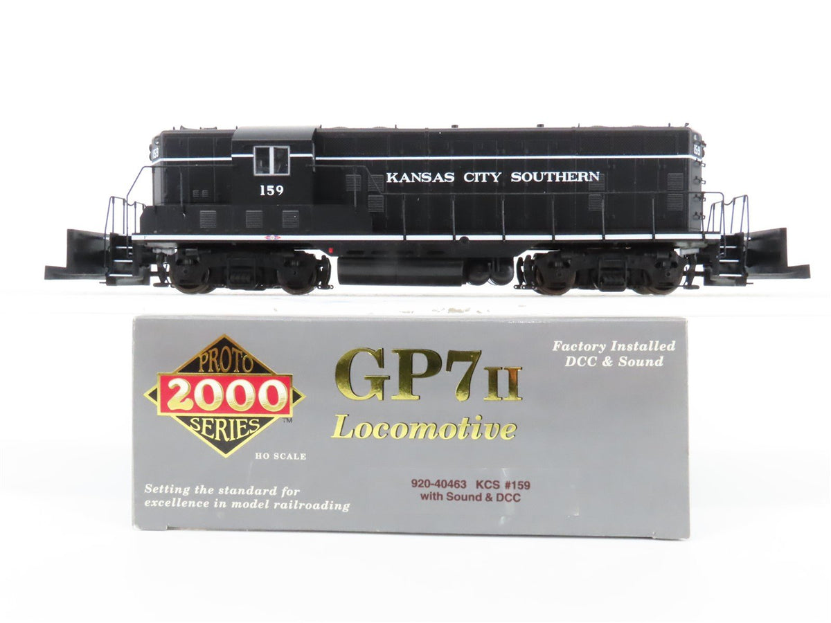 HO Proto 2000 920-40463 KCS Kansas City Southern GP7 Diesel #159 w/ DCC &amp; Sound