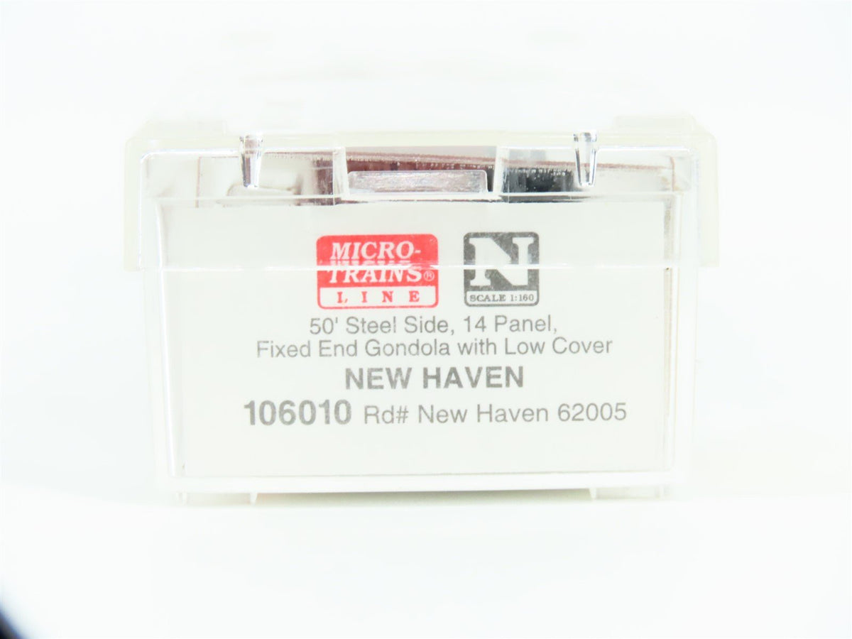 N Scale Micro-Trains MTL 106010 NH New Haven Railroad 50&#39; Gondola #62005