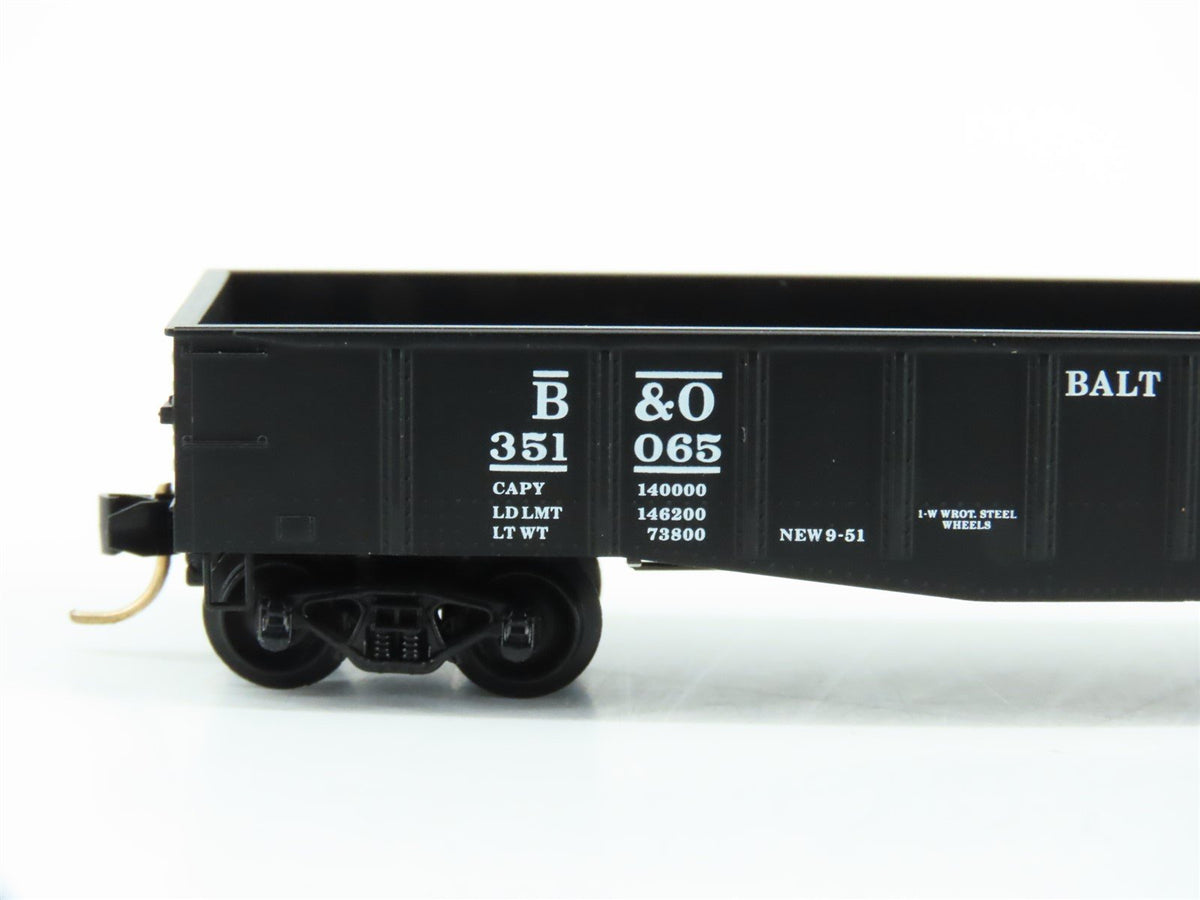 N Scale Micro-Trains MTL 105030 B&amp;O Baltimore &amp; Ohio 50&#39; Open Gondola #351065