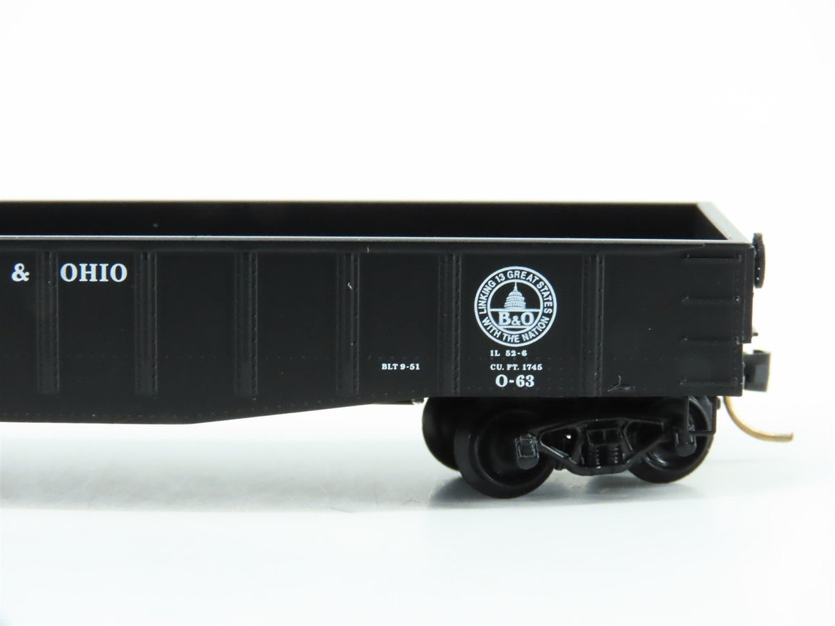 N Scale Micro-Trains MTL 105030 B&amp;O Baltimore &amp; Ohio 50&#39; Open Gondola #351065