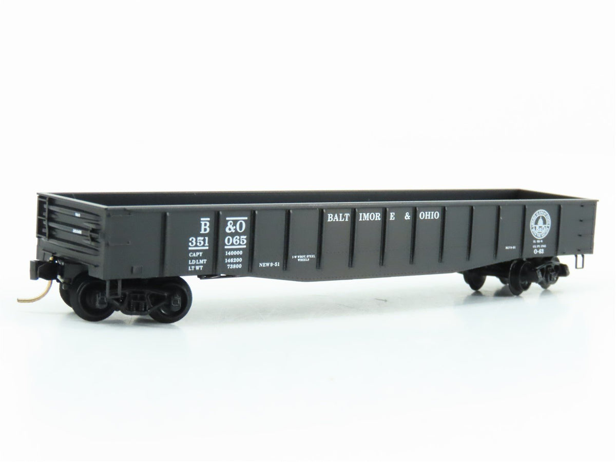 N Scale Micro-Trains MTL 105030 B&amp;O Baltimore &amp; Ohio 50&#39; Open Gondola #351065