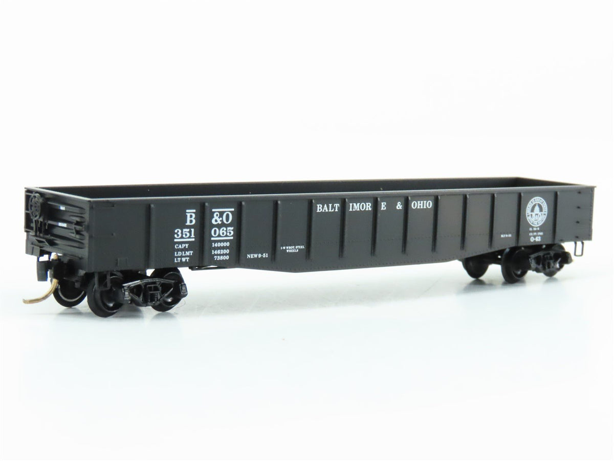 N Scale Micro-Trains MTL 105030 B&amp;O Baltimore &amp; Ohio 50&#39; Open Gondola #351065