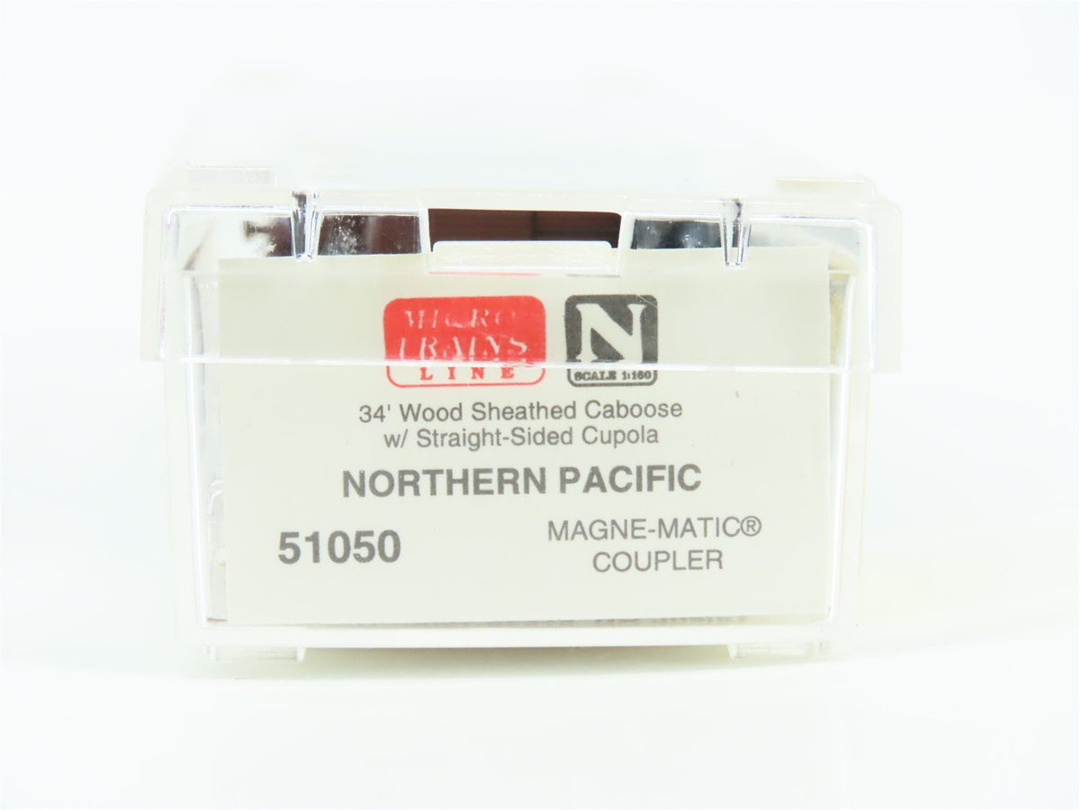 N Scale Micro-Trains MTL 51050 NP Northern Pacific 34&#39; Wood Caboose #1638