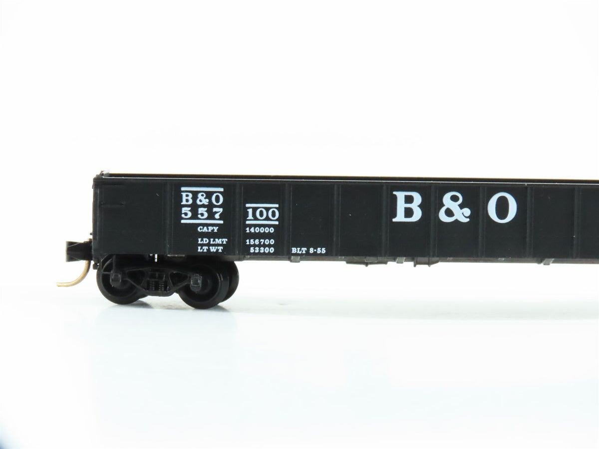 N Scale Micro-Trains MTL 48020 B&amp;O Baltimore &amp; Ohio Railroad 50&#39; Gondola #557100