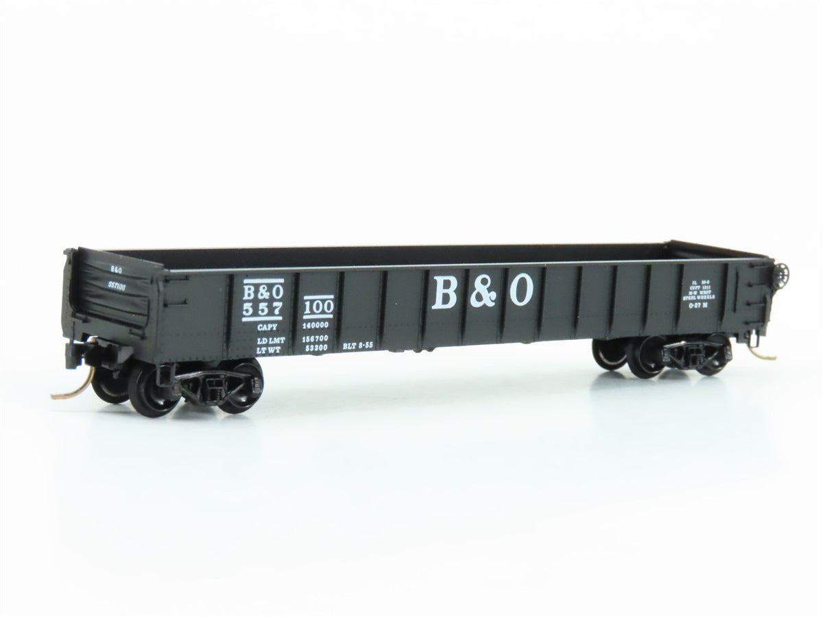 N Scale Micro-Trains MTL 48020 B&amp;O Baltimore &amp; Ohio Railroad 50&#39; Gondola #557100