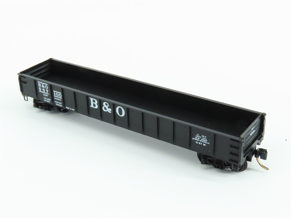 N Scale Micro-Trains MTL 48020 B&amp;O Baltimore &amp; Ohio Railroad 50&#39; Gondola #557100