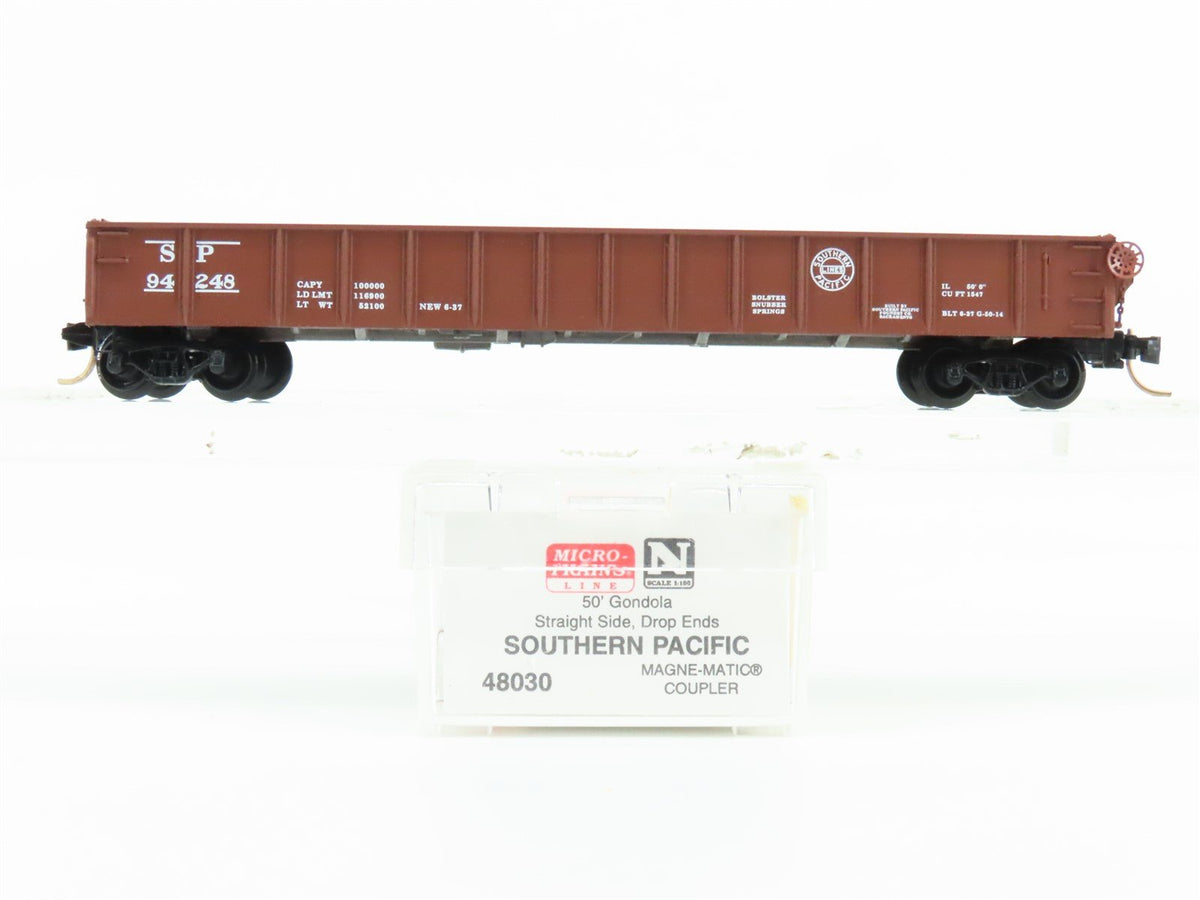 N Scale Micro-Trains MTL 48030 SP Southern Pacific Railroad 50&#39; Gondola #94248