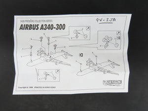 1:400 Dragon Wings 55003 Singapore Airbus A340-313 Die-Cast Airliner 9V-SJA
