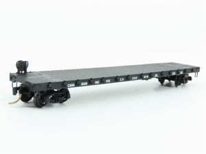 N Scale Micro-Trains MTL 44040 CP Canadian Pacific Railroad 50' Flat Car #300049