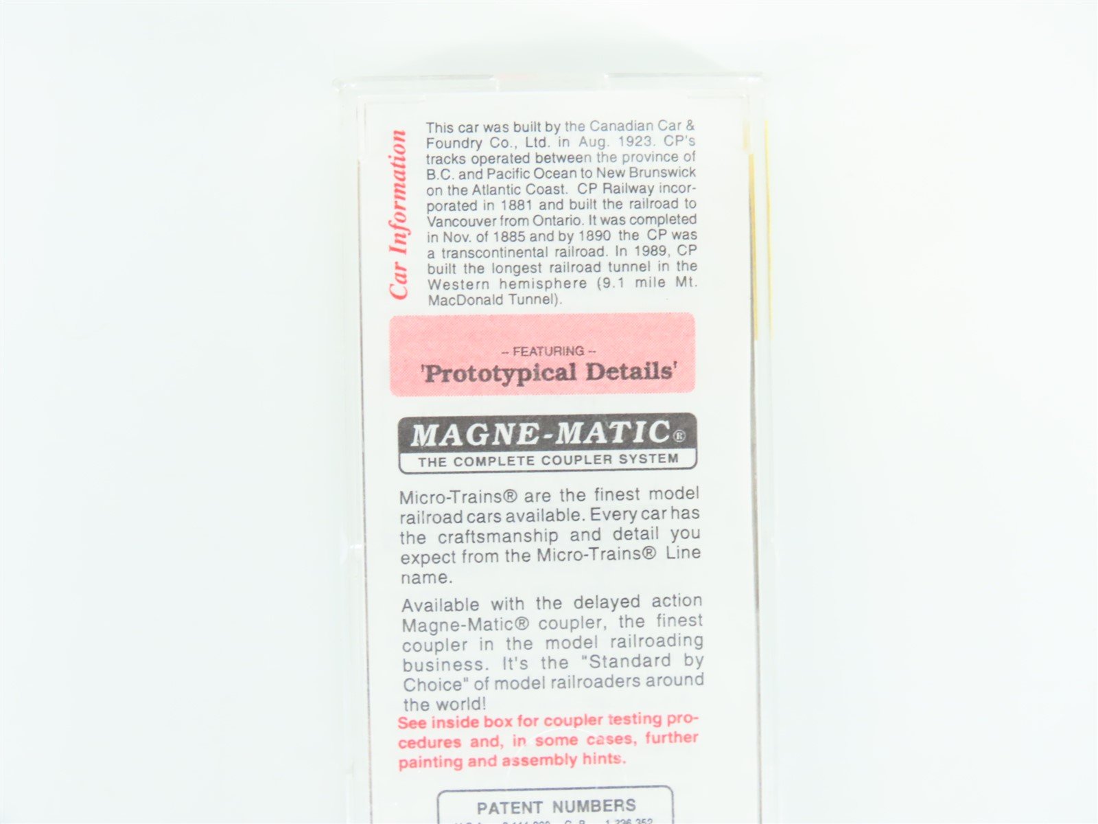 N Scale Micro-Trains MTL 44040 CP Canadian Pacific Railroad 50' Flat Car #300055