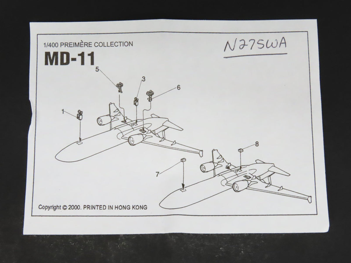 1:400 Dragon Wings 55286 Die-Cast MASkargo McDonnel Douglas MD-11E Airliner