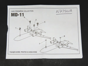 1:400 Dragon Wings 55286 Die-Cast MASkargo McDonnel Douglas MD-11E Airliner