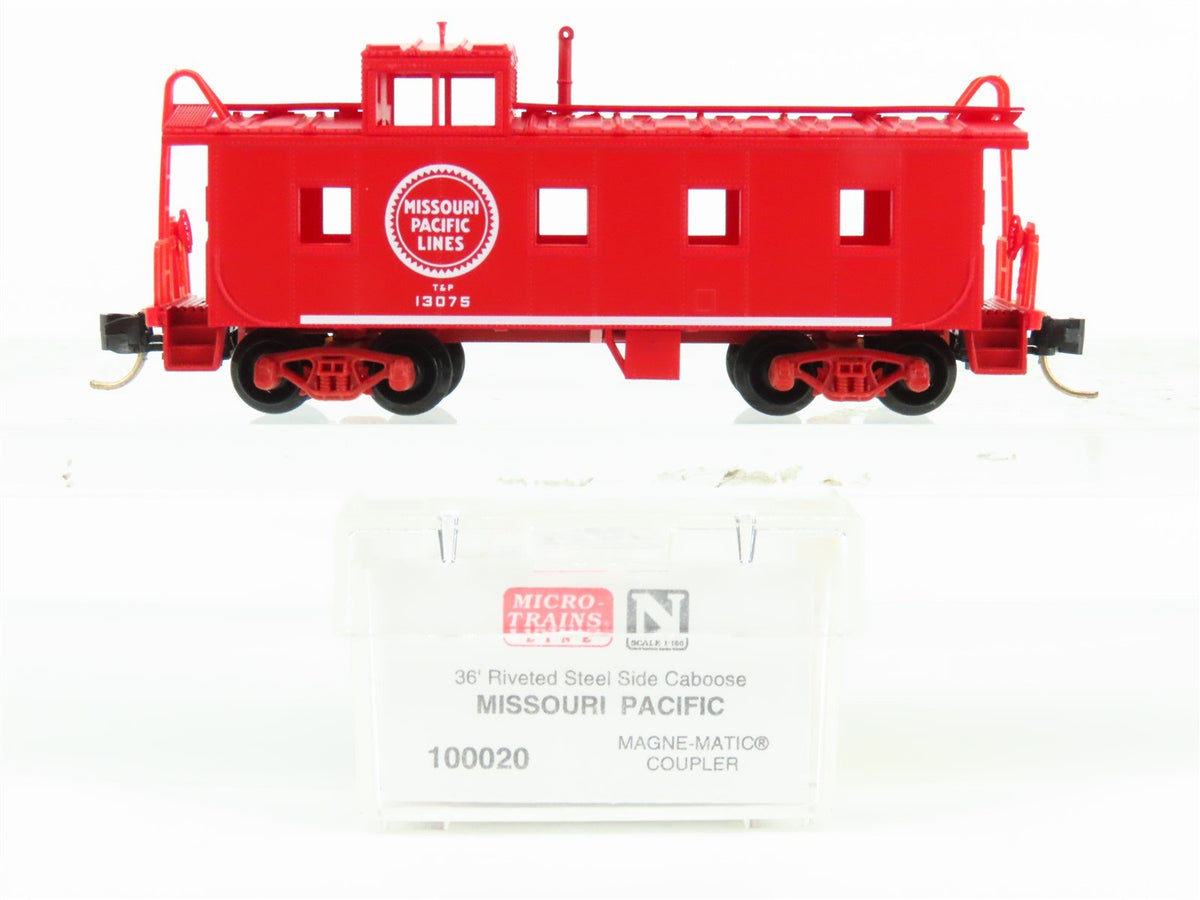 N Scale Micro-Trains MTL 100020 MP Missouri Pacific 36&#39; Steel Caboose #13075