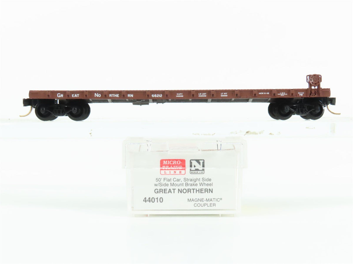 N Scale Micro-Trains MTL 44010 GN Great Northern Railroad 50&#39; Flat Car #66212