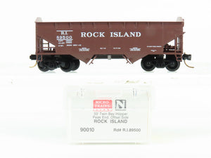 N Scale Micro-Trains MTL 90010 RI Rock Island Railroad 2-Bay Open Hopper #89500