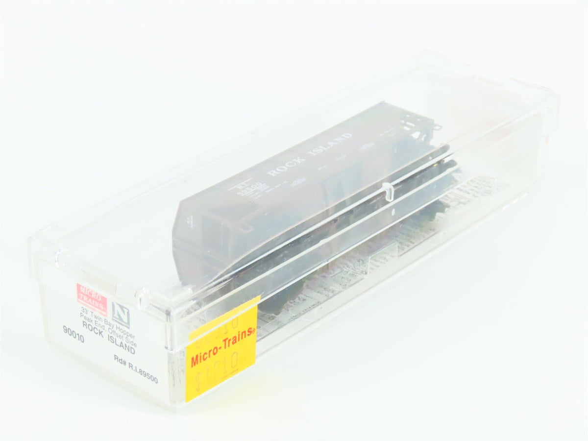 N Scale Micro-Trains MTL 90010 RI Rock Island Railroad 2-Bay Open Hopper #89500