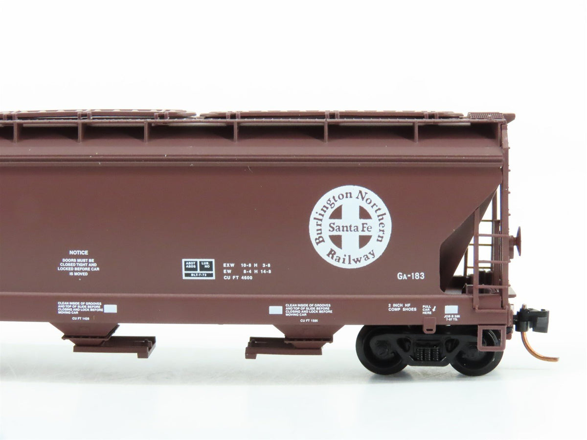 N Scale Micro-Trains MTL 94180 BNSF Railway 3-Bay Covered Hopper #420505