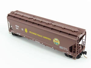 N Scale Micro-Trains MTL 94130 PMLX Prairie Malt Limited 3-Bay Hopper #1011