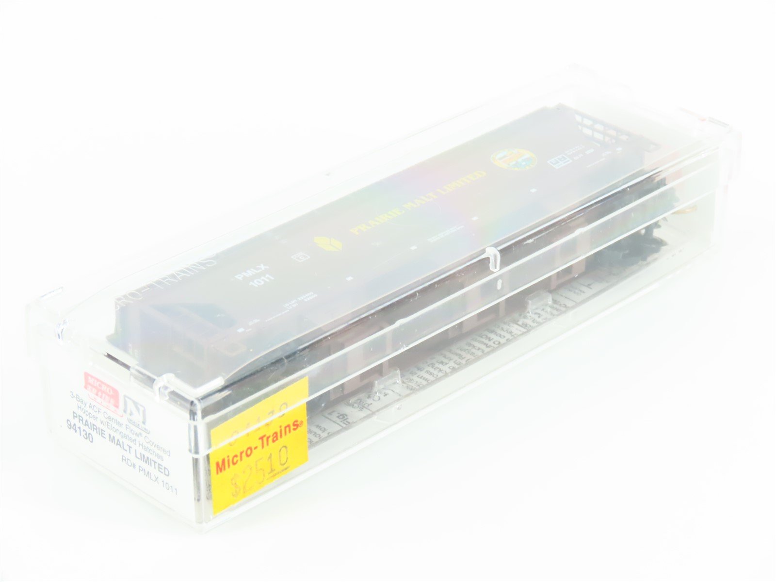 N Scale Micro-Trains MTL 94130 PMLX Prairie Malt Limited 3-Bay Hopper #1011