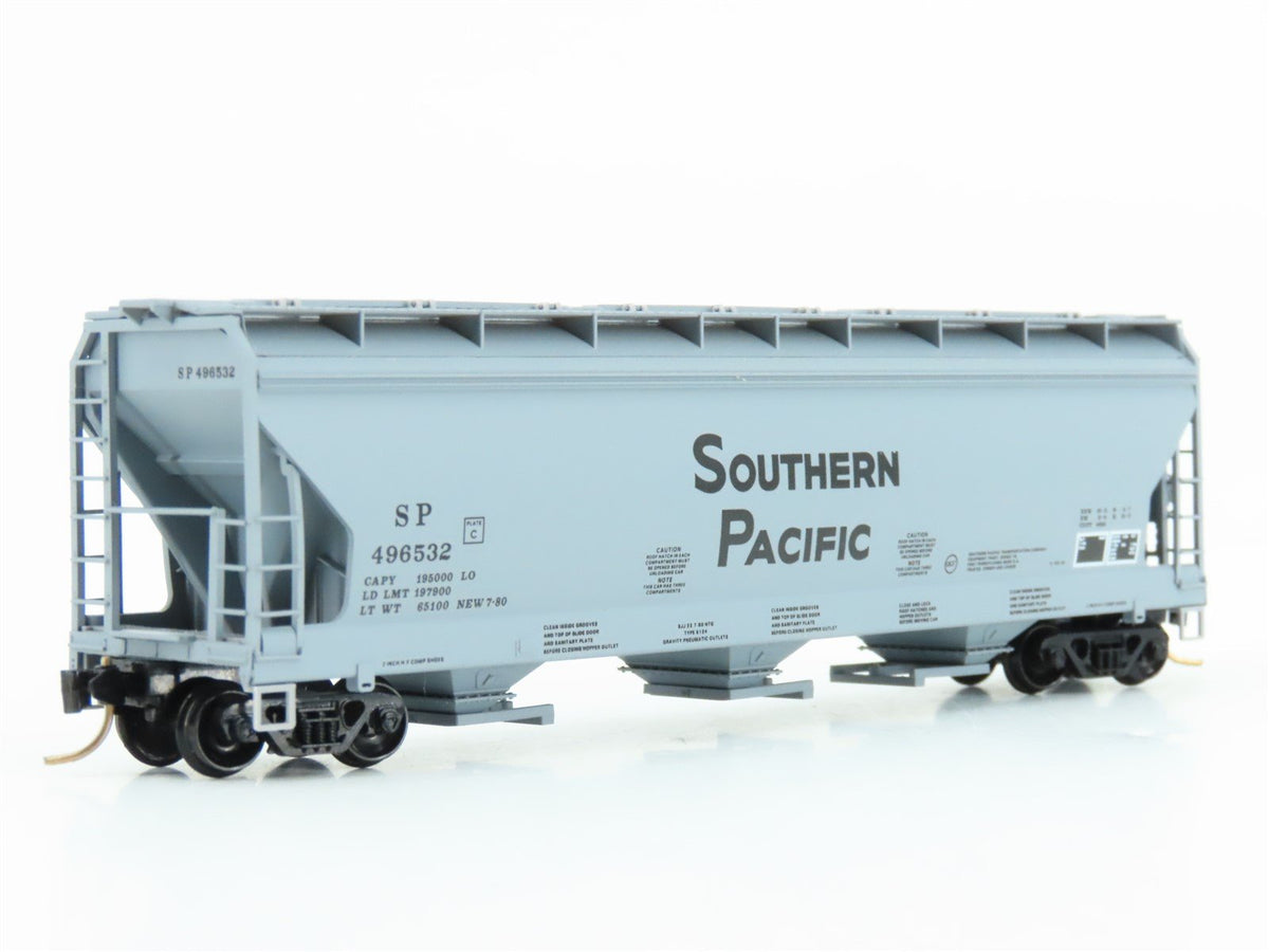 N Scale Micro-Trains MTL 94040 SP Southern Pacific 3-Bay Covered Hopper #496532