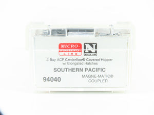 N Scale Micro-Trains MTL 94040 SP Southern Pacific 3-Bay Covered Hopper #496532