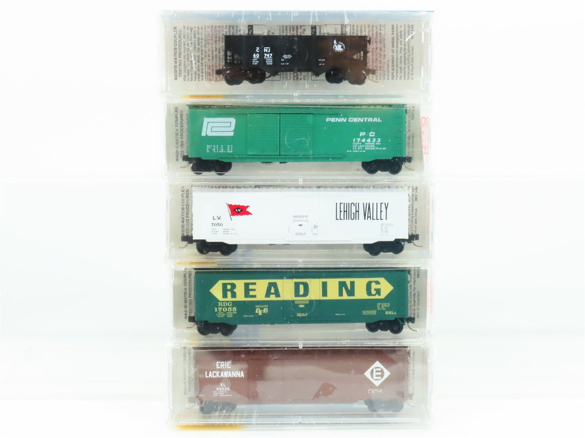 N Micro-Trains MTL 78052 Conrail Merger of 1976 Hopper &amp; Box Cars 5-Pack Sealed