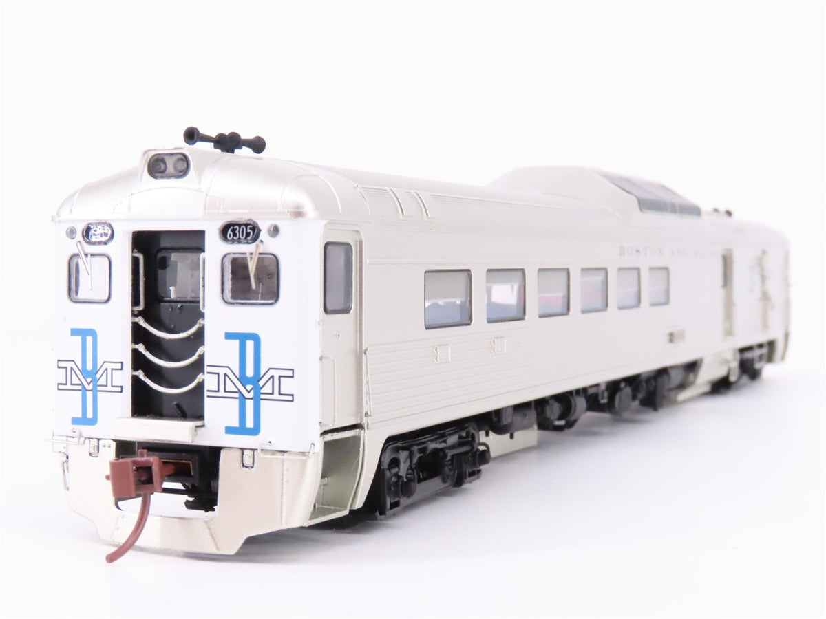 HO Rapido 16617 B&amp;M Boston &amp; Maine McGinnis Scheme Budd RDC #6305 w/DCC &amp; Sound