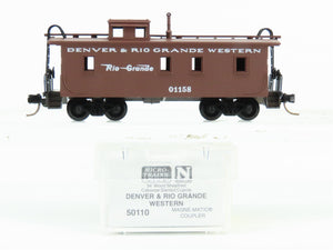 N Scale Micro-Trains MTL 50110 D&RGW Rio Grande Railroad 34' Wood Caboose #01158