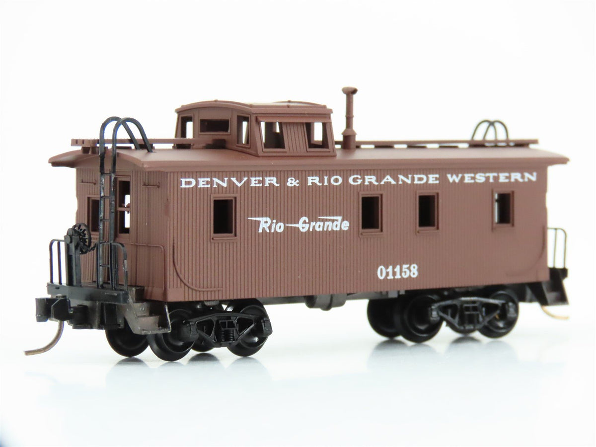 N Scale Micro-Trains MTL 50110 D&amp;RGW Rio Grande Railroad 34&#39; Wood Caboose #01158