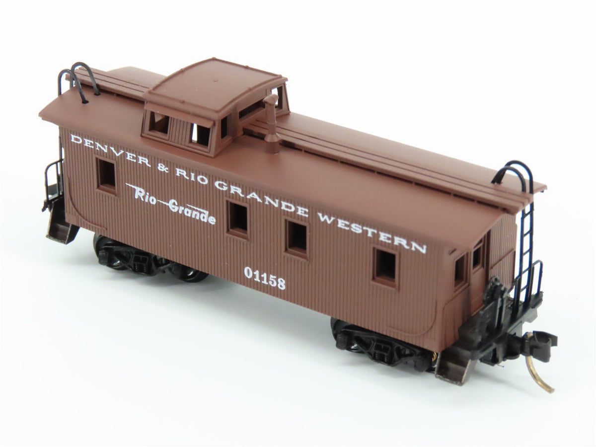 N Scale Micro-Trains MTL 50110 D&amp;RGW Rio Grande Railroad 34&#39; Wood Caboose #01158