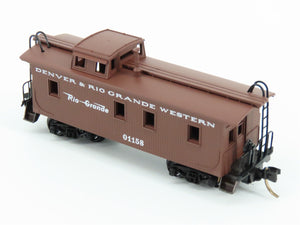 N Scale Micro-Trains MTL 50110 D&RGW Rio Grande Railroad 34' Wood Caboose #01158