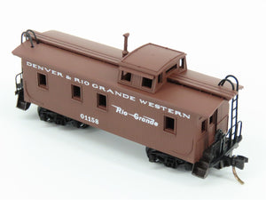 N Scale Micro-Trains MTL 50110 D&RGW Rio Grande Railroad 34' Wood Caboose #01158