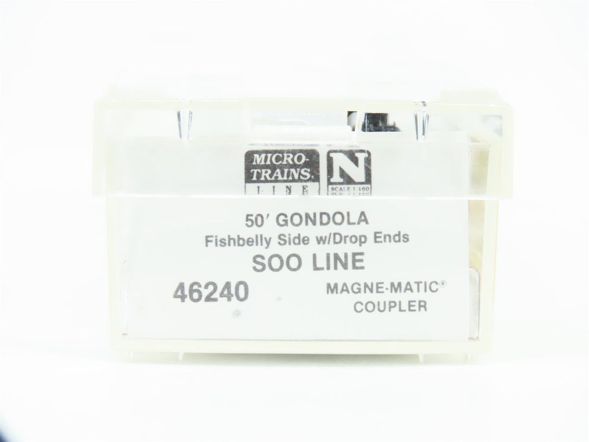 N Scale Micro-Trains MTL 46240 SOO Line 50&#39; Open Gondola #63352