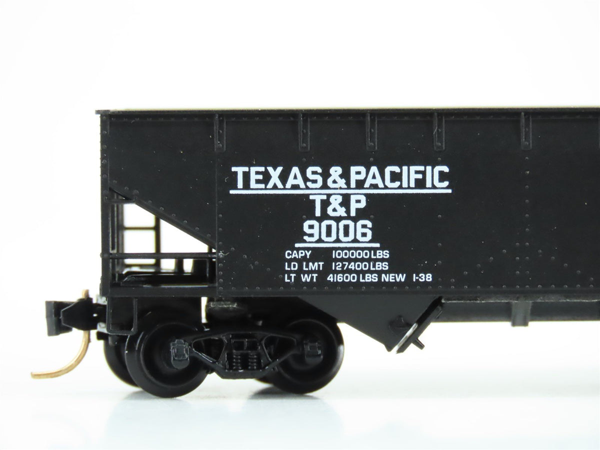 N Scale Micro-Trains MTL 55120 T&amp;P Texas &amp; Pacific 2-Bay Open Hopper #9006