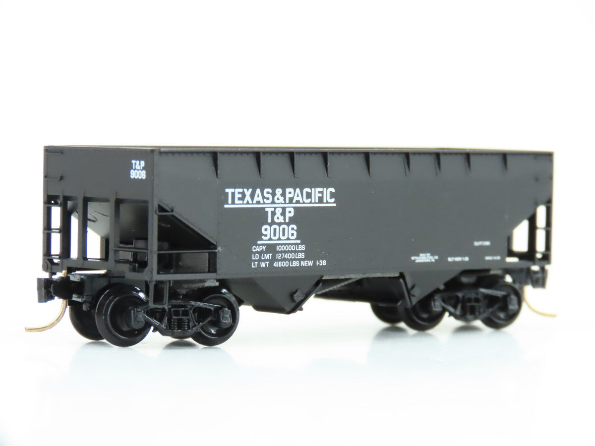 N Scale Micro-Trains MTL 55120 T&amp;P Texas &amp; Pacific 2-Bay Open Hopper #9006