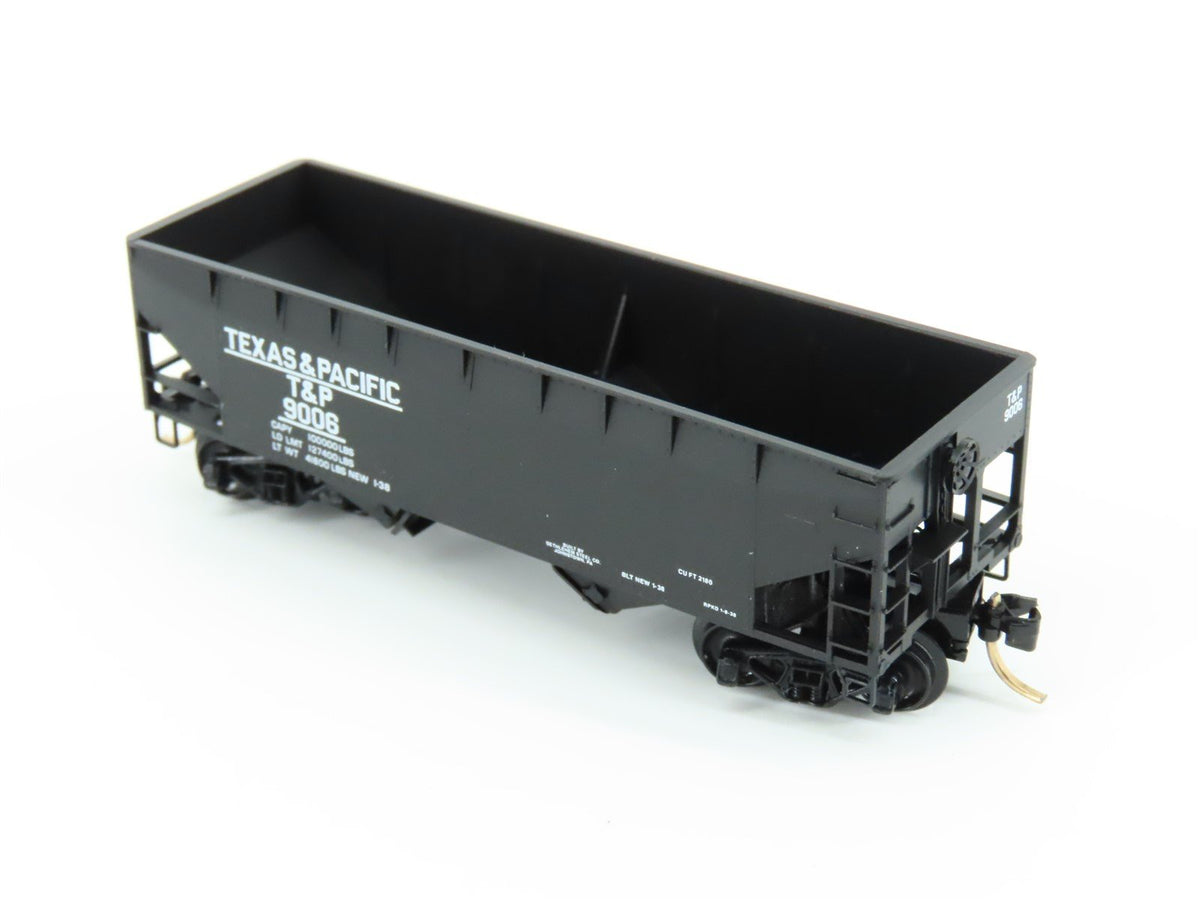 N Scale Micro-Trains MTL 55120 T&amp;P Texas &amp; Pacific 2-Bay Open Hopper #9006